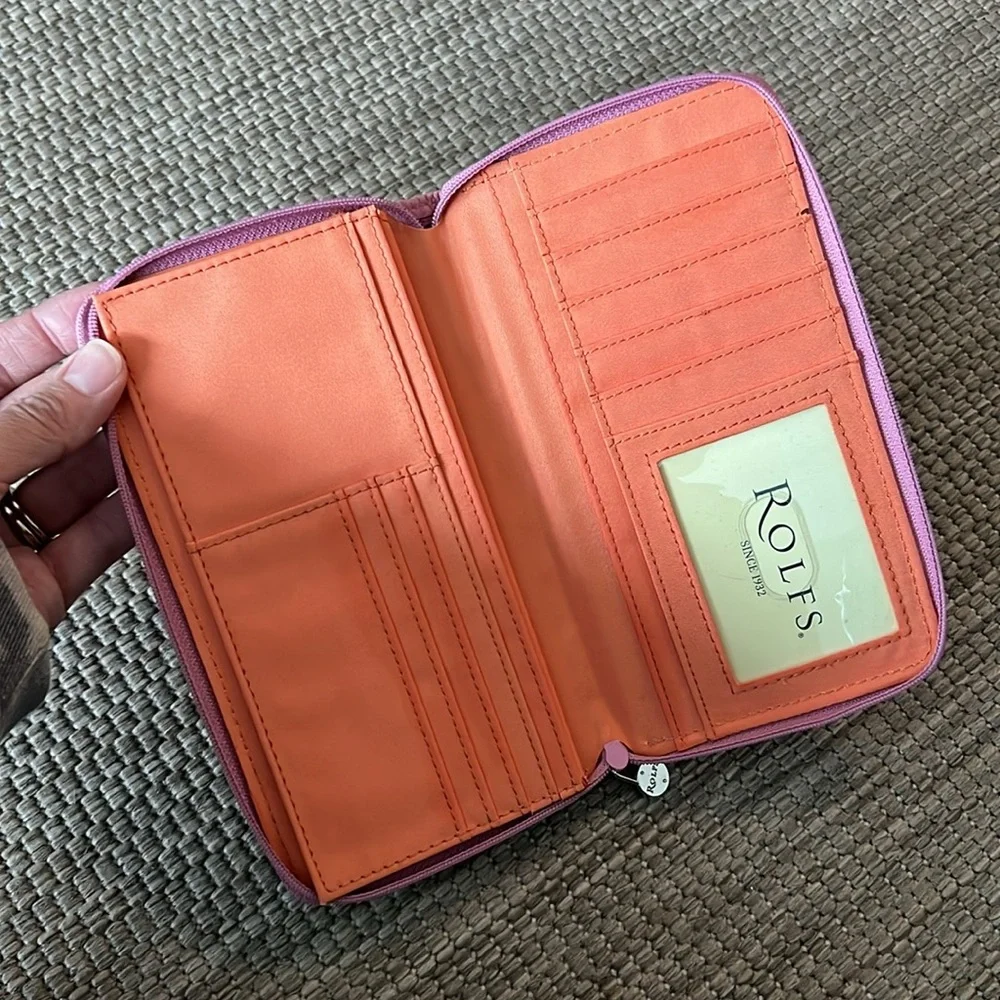 Rolfs Zip Round Leather Wallet